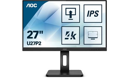 Aoc Schwarz Monitor U27p2 27 Zoll Ultra Hd 4K