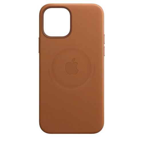 Coque en cuir Apple MagSafe pour iPhone 12 mini Havane