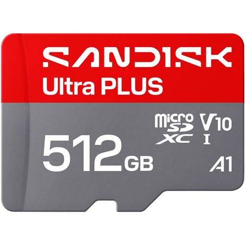 Carte UHS I microSDXC SANDISK Ultra PLUS jusqu''a 200 Mo/ en lecture video Full HD V10 U1 C10 A1 - vue 2