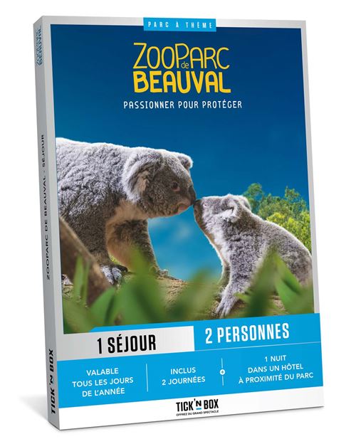 Coffret cadeau Tick’nBox Zooparc de Beauval Séjour