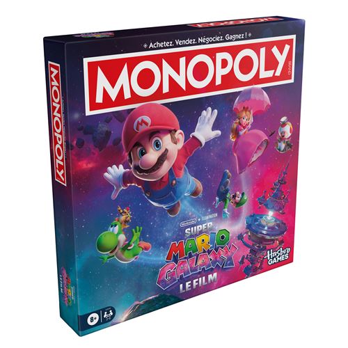 Jeu classique Hasbro Monopoly Super Mario Galaxy Le Film