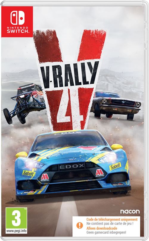 V-rally 4 Code in a Box Nintendo Switch
