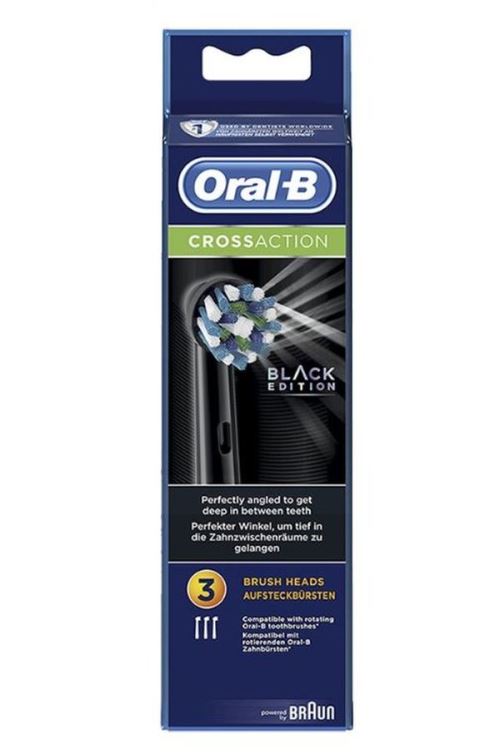 Pack de 3 brossettes de rechange Oral-B CrossAction EB50 Noir