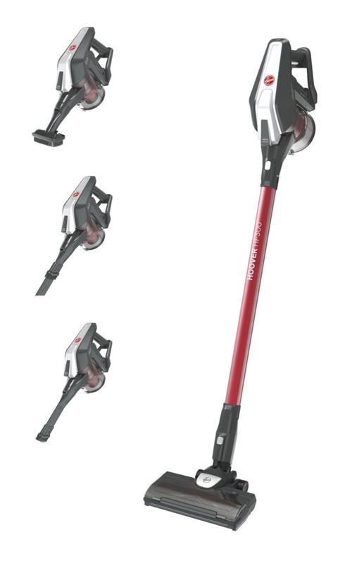 Aspirateur Balai Sans Fil Modulable Hoover 22 V Rouge Et Noir
