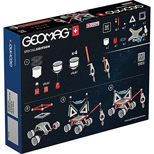 Geomag Lunar Rover NASA - Jeu De Construction Magnétique 52 Pièces, Édition Spéciale 50 Ans Apollo