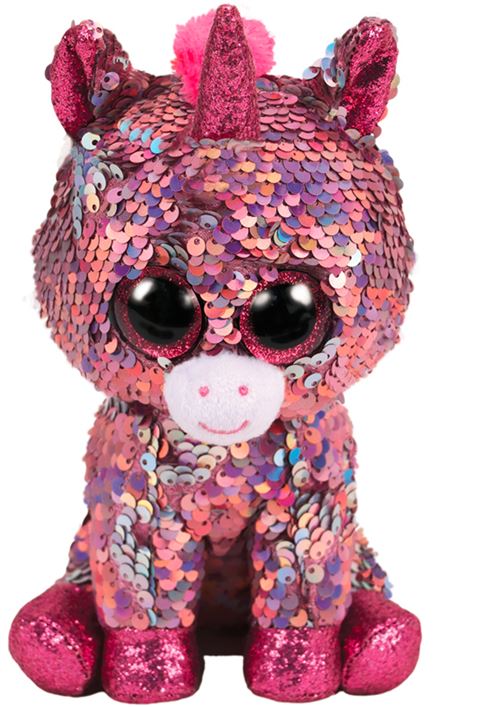 Peluche TY Flippables Medium Sparkle la Licorne