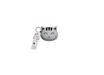 Porte-clés avec Porte-monnaie en Silicone Itotal Chat Gris