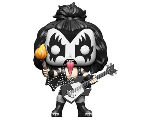 Funko Pop! Rocks: Kiss - El Demonio, Figura coleccionable de vinilo de la banda de rock Kiss, juguete para fans