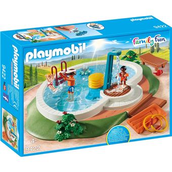 Playmobil Family Fun La Villa de vacances 9422 Piscine avec douche