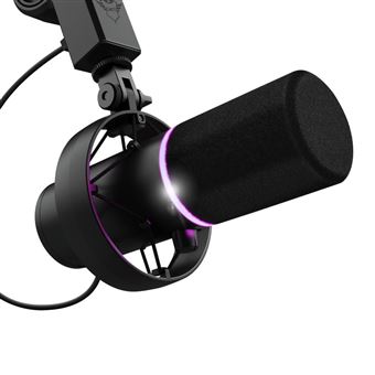 Microphone Gaming filaire Trust GXT 255+ Onyx Professionnel Noir