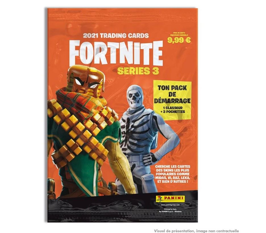Panini Fortnite Série 3 – Lot De 10 Boosters / Sachets Cartes à Collectionner Officielles