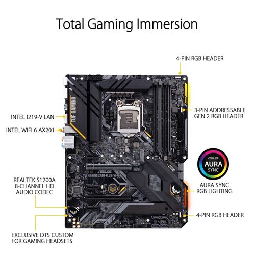 Carte mère Gaming Asus TUF Z490-PLUS Wifi