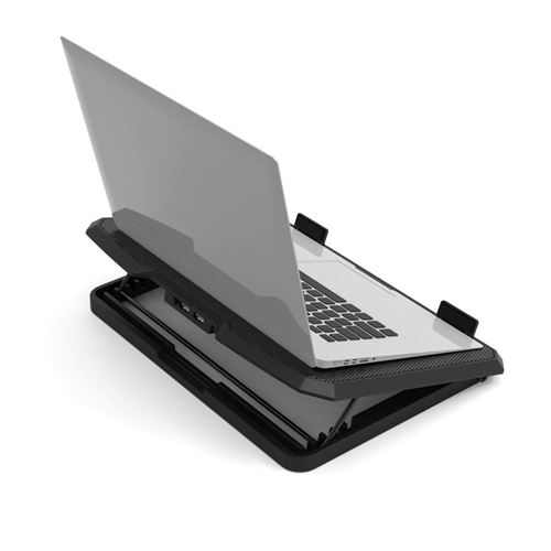 Support Ventilé pour PC portable 13 Noir - THINK XTRA - CP4TXU-BK