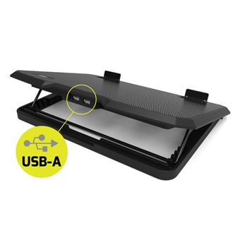 Support Port ergonomique ventilé pour ordinateurs portables jusqu’à 17" Noir