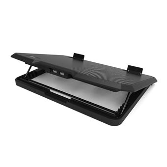 Support Port ergonomique ventilé pour ordinateurs portables jusqu’à 17" Noir