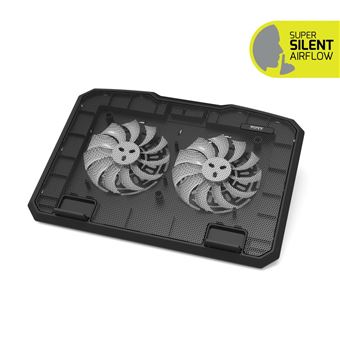 Support Port ergonomique ventilé pour ordinateurs portables jusqu’à 17" Noir