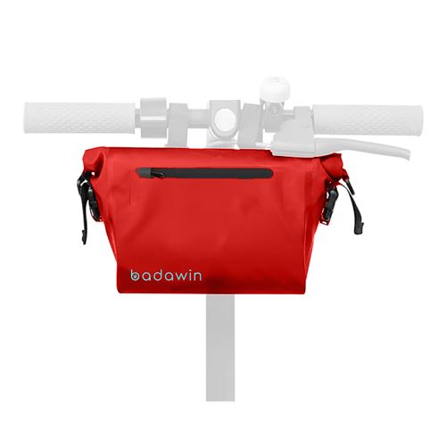 Sacoche de guidon vélo Badawin 3 L Rouge