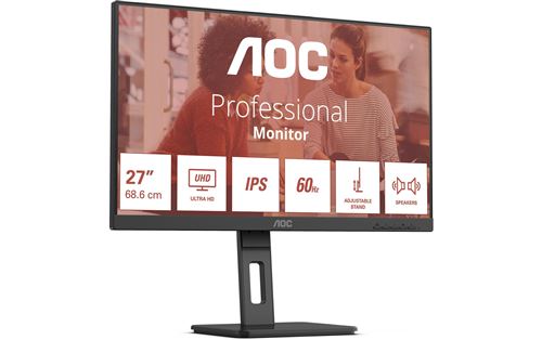 Aoc Schwarz Gaming-Monitor U27e3uf 27 Zoll Ultra Hd 4K