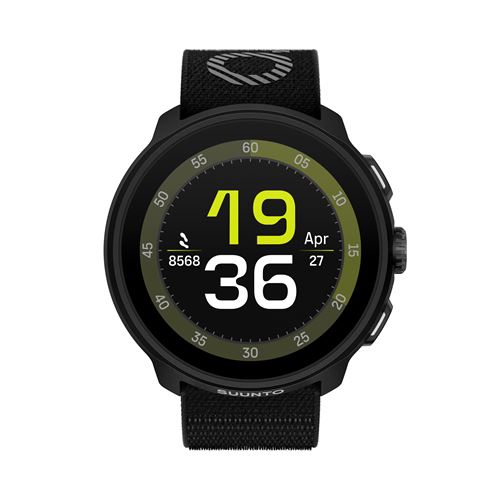 Montre connectée Suunto Run Bluetooth Noir avec bracelet textile nylon Noir - Suunto