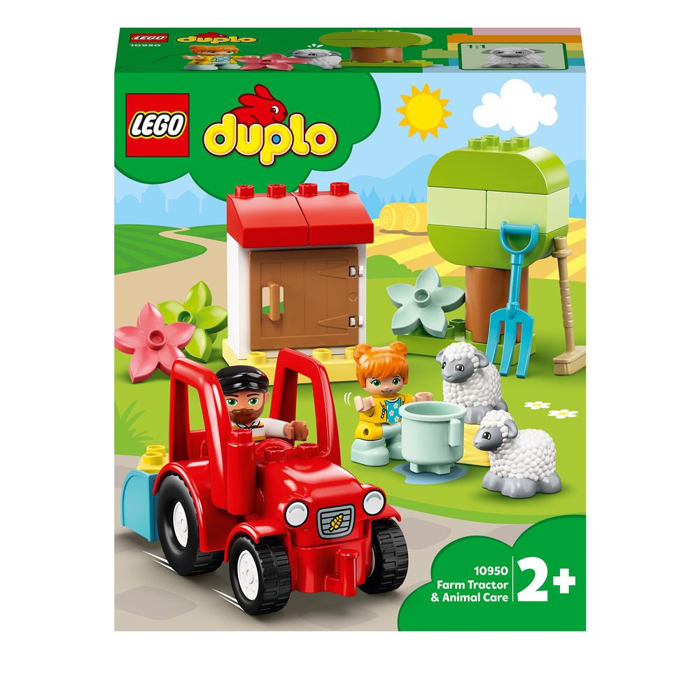 Tracteur Lego Duplo town 10952 fermersche, maisons et animaux pour enfants,  premiers jouets constructeur original pour