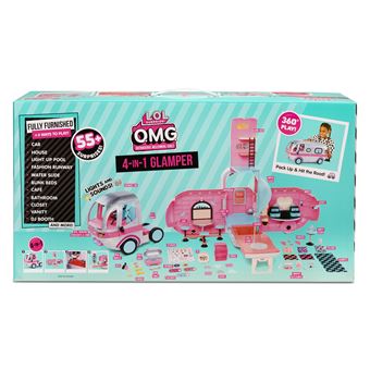 L.O.L. Surprise! OMG 4 en 1 Glamper Camping Car jouets filles poupées  accessoire