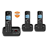 Philips D2353W/FR - Pack De 3 Téléphones Fixes Sans Fil Avec Répondeur | Compatible Toutes Box Internet FR, Haut-parleur, ID Appelant