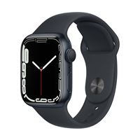 Apple Watch Series 7 GPS, boîtier Aluminium Minuit 41mm avec Bracelet Sport Minuit