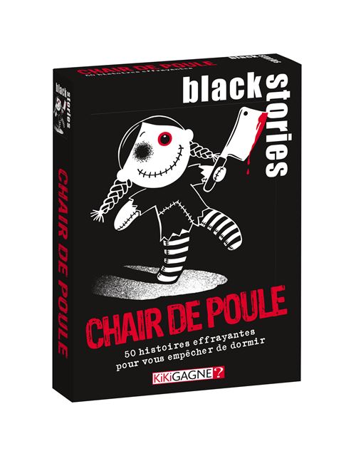 Jeu de stratégie Kikigagne Black Stories Chair de Poule - Kikigagne