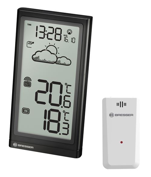 Non Communiqué Noir Station Météo Bresser Meteo Temp 7004200