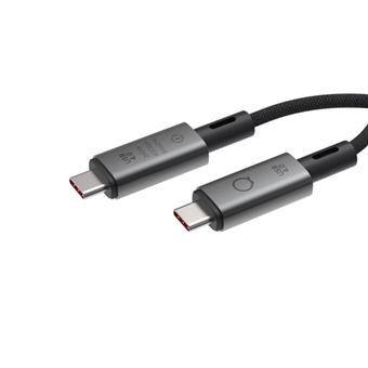 Câble USB LinQ 4 Pro Type C 0,3 m Noir