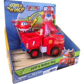 Véhicules transformables en robot Super Wings 18 cm