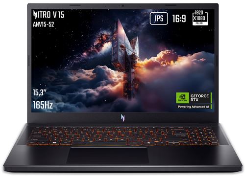 PC portable gaming Acer Nitro V 15 15.6 165 Hz Intel® Core™ i5 32 Go RAM 512 Go SSD Nvidia GeForce RTX 5050 Noir