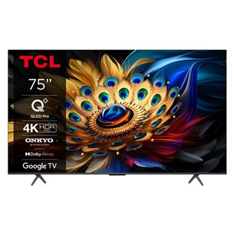TV LED Tcl 75C69B 190 cm 4K UHD 2024 Aluminium brossé