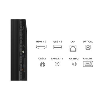 TV LED Tcl 75C69B 190 cm 4K UHD 2024 Aluminium brossé