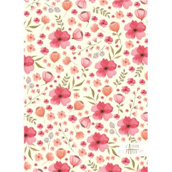 Carnet Pictura A5 Fleurs Rose
