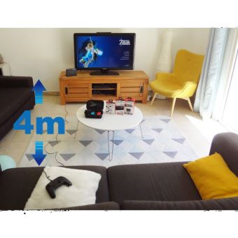 Câble de recharge type C Subsonic 4m pour accessoires Nintendo Switch Lite Noir