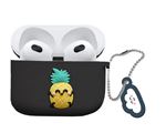 Étui en silicone Mr.Wonderful Ananas pour Airpods 3 Noir