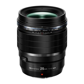 Objectif à Focale fixe Om System M.Zuiko Digital ED 25 mm F1.2 Pro Noir pour Monture Standard Micro 4/3