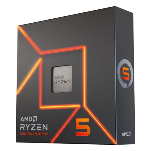Processeur AMD Ryzen 5 7600X 6 cœurs 4,7 / 5,3 GHz
