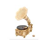 Maquette en bois Rokr Classical Gramophone Electric Rotate Mode Lamp Hand