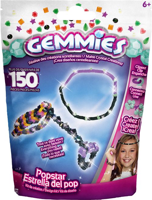 Kit créatif 150 pièces Asmokids Gemmies Popstar