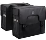 Sacoche double de vélo Willex Toile enduite 38L Noir