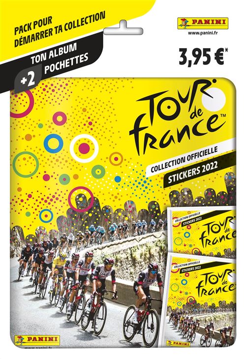Jeu de cartes Panini Tour de France 2022 album 2 pochettes