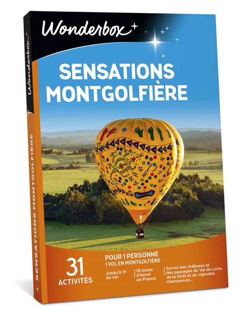 Coffret cadeau Wonderbox Sensations Montgolfière