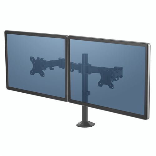 Support pour ordinateur Fellowes Reflex double écran 27 Noir
