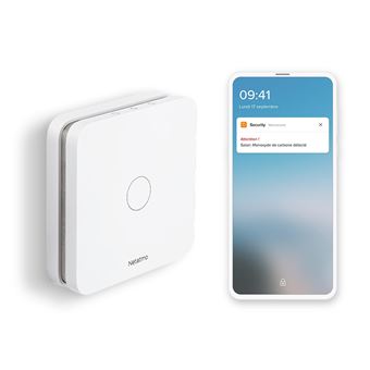 Détecteur de Monoxyde de Carbone Intelligent Netatmo NCO-FR Blanc