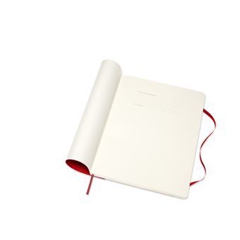 Agenda semainier Moleskine Très grand format Couverture souple 2022 Rouge Ecarlate