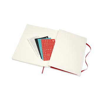 Agenda semainier Moleskine Très grand format Couverture souple 2022 Rouge Ecarlate