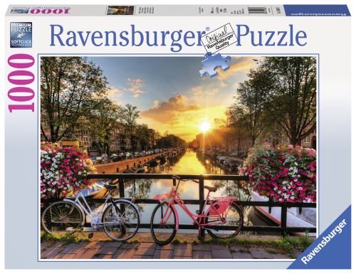 Fietsen in Amsterdam puzzel - 1000 stukjes