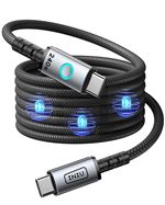 Câble magnétique Iniu Léopard USB-C vers USB-C 240 W 1.2 m Noir
